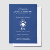 Eastern Illinois Panthers Paw Print & EIU Pergament Einladungen (Versetzt)