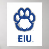 Eastern Illinois Panthers Paw Print & EIU Poster (Vorne)