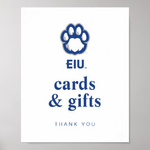Eastern Illinois Panthers Paw Print & EIU Poster