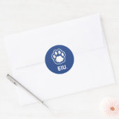 Eastern Illinois Panthers Paw Print & EIU Runder Aufkleber (Umschlag)