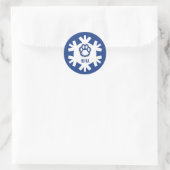 Eastern Illinois Panthers Paw Print & EIU Runder Aufkleber (Tasche)