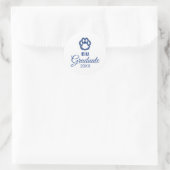 Eastern Illinois Panthers Paw Print & EIU Runder Aufkleber (Tasche)