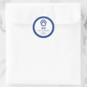 Eastern Illinois Panthers Paw Print & EIU Runder Aufkleber (Tasche)