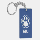 Eastern Illinois Panthers Paw Print & EIU Schlüsselanhänger (Vorderseite links)
