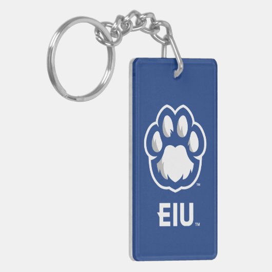 Eastern Illinois Panthers Paw Print & EIU Schlüsselanhänger (Vorderseite links)
