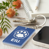 Eastern Illinois Panthers Paw Print & EIU Schlüsselanhänger (Vorderseite rechts)