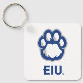 Eastern Illinois Panthers Paw Print & EIU Schlüsselanhänger (Vorderseite)