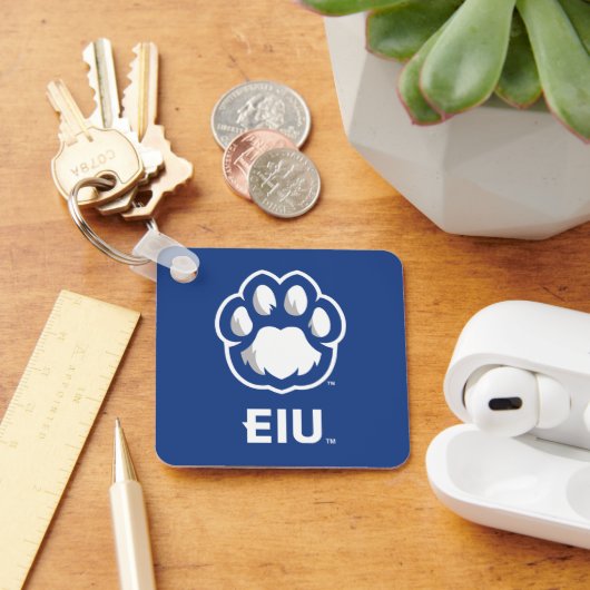 Eastern Illinois Panthers Paw Print & EIU Schlüsselanhänger (Schreibtisch)