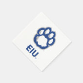 Eastern Illinois Panthers Paw Print & EIU Serviette (Ecke)