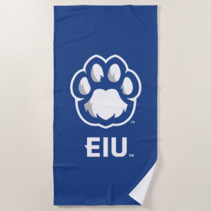 Eastern Illinois Panthers Paw Print & EIU Strandtuch