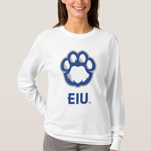 Eastern Illinois Panthers Paw Print & EIU T-Shirt (Vorderseite)
