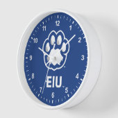 Eastern Illinois Panthers Paw Print & EIU Uhr (Winkel)