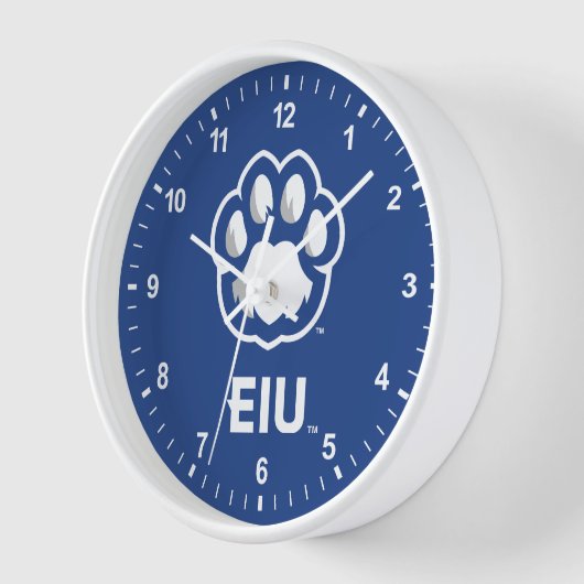 Eastern Illinois Panthers Paw Print & EIU Uhr (Winkel)