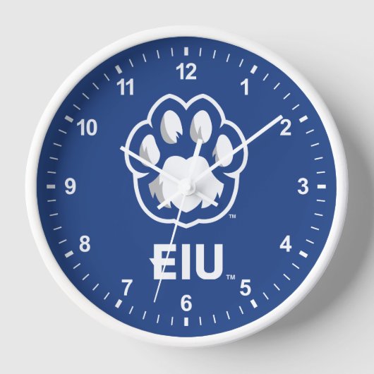 Eastern Illinois Panthers Paw Print & EIU Uhr (Vorderseite)