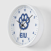 Eastern Illinois Panthers Paw Print & EIU Uhr (Winkel)