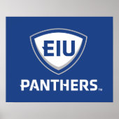 Eastern Illinois Panthers Schild & Wordmark-Logo (Vorne)