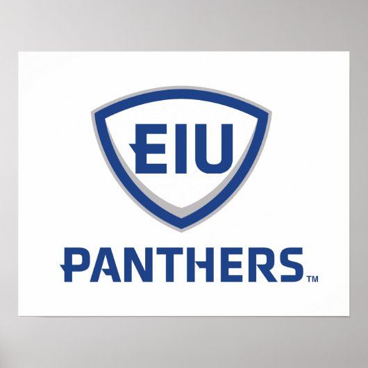 Eastern Illinois Panthers Schild & Wordmark-Logo (Vorne)