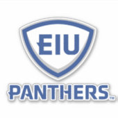 Eastern Illinois Panthers Schild & Wordmark-Logo Aufkleber (Vorderseite)