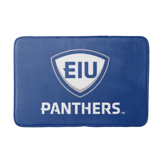 Eastern Illinois Panthers Schild & Wordmark-Logo Badematte (Vorderseite)