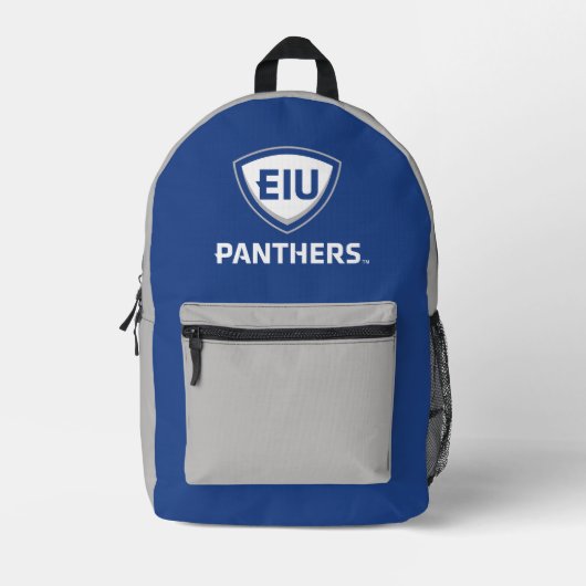 Eastern Illinois Panthers Schild & Wordmark-Logo Bedruckter Rucksack (Vorderseite)