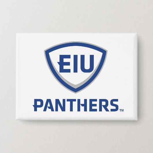 Eastern Illinois Panthers Schild & Wordmark-Logo Button (Vorderseite)