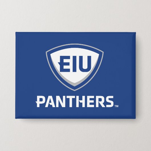 Eastern Illinois Panthers Schild & Wordmark-Logo Button (Vorderseite)