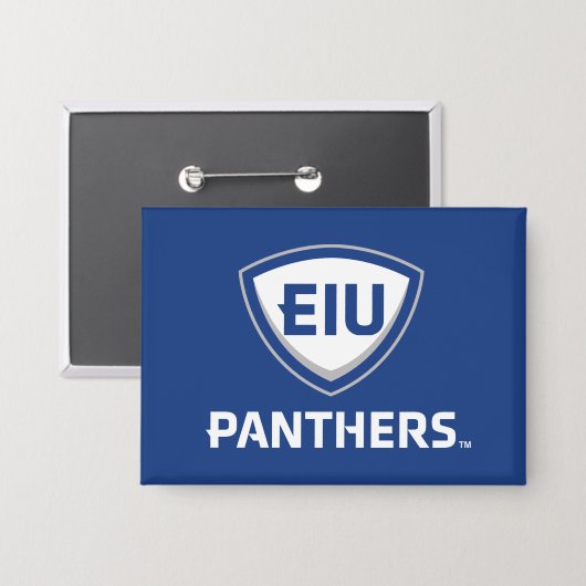Eastern Illinois Panthers Schild & Wordmark-Logo Button (Vorderseite/Rückseite)