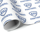 Eastern Illinois Panthers Schild & Wordmark-Logo Geschenkpapier (Rolleneckpunkt)