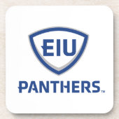 Eastern Illinois Panthers Schild & Wordmark-Logo Getränkeuntersetzer (Vorderseite)