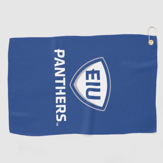 Eastern Illinois Panthers Schild & Wordmark-Logo Golfhandtuch (Horizontal)