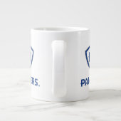 Eastern Illinois Panthers Schild & Wordmark-Logo Jumbo-Tasse (Rückseite)
