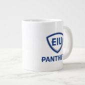 Eastern Illinois Panthers Schild & Wordmark-Logo Jumbo-Tasse (Vorderseite Rechts)