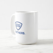 Eastern Illinois Panthers Schild & Wordmark-Logo Kaffeetasse (Vorderseite Links)