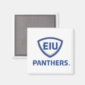Eastern Illinois Panthers Schild & Wordmark-Logo Magnet (Vorderseite/Rückseite)