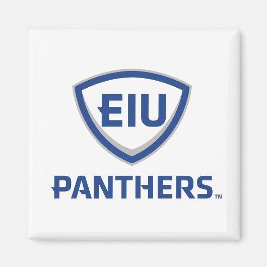 Eastern Illinois Panthers Schild & Wordmark-Logo Magnet (Vorne)