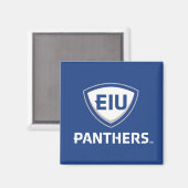 Eastern Illinois Panthers Schild & Wordmark-Logo Magnet (Vorderseite/Rückseite)