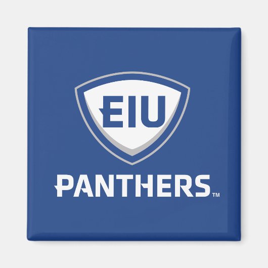 Eastern Illinois Panthers Schild & Wordmark-Logo Magnet (Vorne)