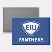 Eastern Illinois Panthers Schild & Wordmark-Logo Magnet (Vorderseite/Rückseite)