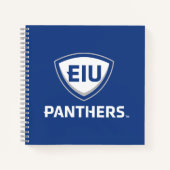 Eastern Illinois Panthers Schild & Wordmark-Logo Notizblock (Vorderseite)