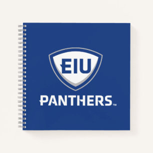 Eastern Illinois Panthers Schild & Wordmark-Logo Notizblock