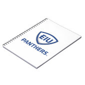 Eastern Illinois Panthers Schild & Wordmark-Logo Notizblock (Linke Seite)