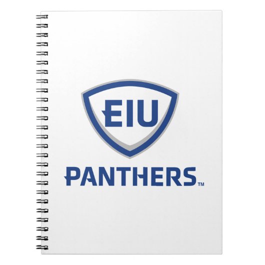 Eastern Illinois Panthers Schild & Wordmark-Logo Notizblock (Vorderseite)