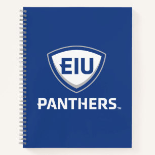 Eastern Illinois Panthers Schild & Wordmark-Logo Notizblock