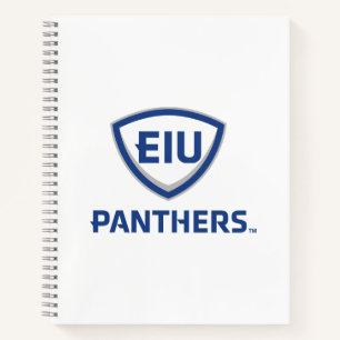 Eastern Illinois Panthers Schild & Wordmark-Logo Notizblock