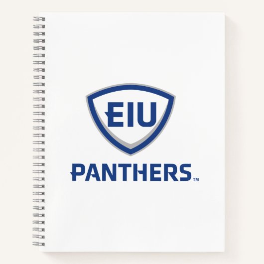 Eastern Illinois Panthers Schild & Wordmark-Logo Notizblock (Vorderseite)