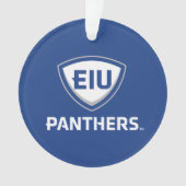 Eastern Illinois Panthers Schild & Wordmark-Logo Ornament (Vorderseite)