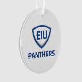Eastern Illinois Panthers Schild & Wordmark-Logo Ornament (Vorderseite)