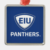 Eastern Illinois Panthers Schild & Wordmark-Logo Ornament Aus Metall (Vorne)