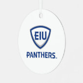 Eastern Illinois Panthers Schild & Wordmark-Logo Ornament Aus Metall (Vorderseite links)