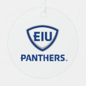 Eastern Illinois Panthers Schild & Wordmark-Logo Ornament Aus Metall (Vorderseite)